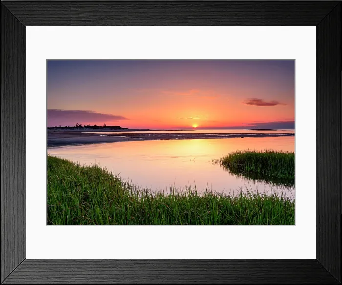 Framed Print : Sunset from Paines Creek on Cape Cod, Brewster, Massachusetts, USA Framed Print : Sunset from Paines Creek on Cape Cod, Brewster, Massachusetts, USA