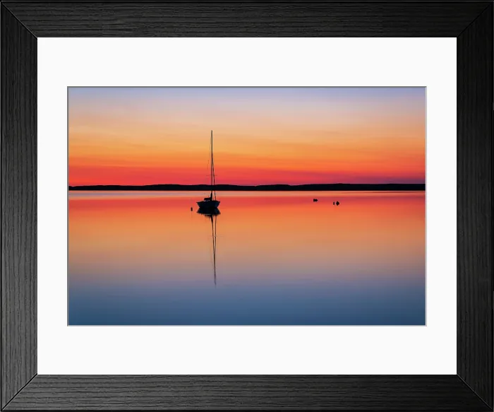 Framed Print : Sailboat at sunrise on Cape Cod, Orleans, Massachusetts, USA Framed Print : Sailboat at sunrise on Cape Cod, Orleans, Massachusetts, USA
