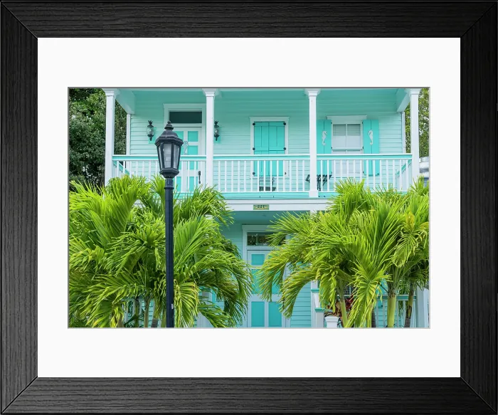 Framed Print : Facade, Key West, Florida, USA Framed Print : Facade, Key West, Florida, USA