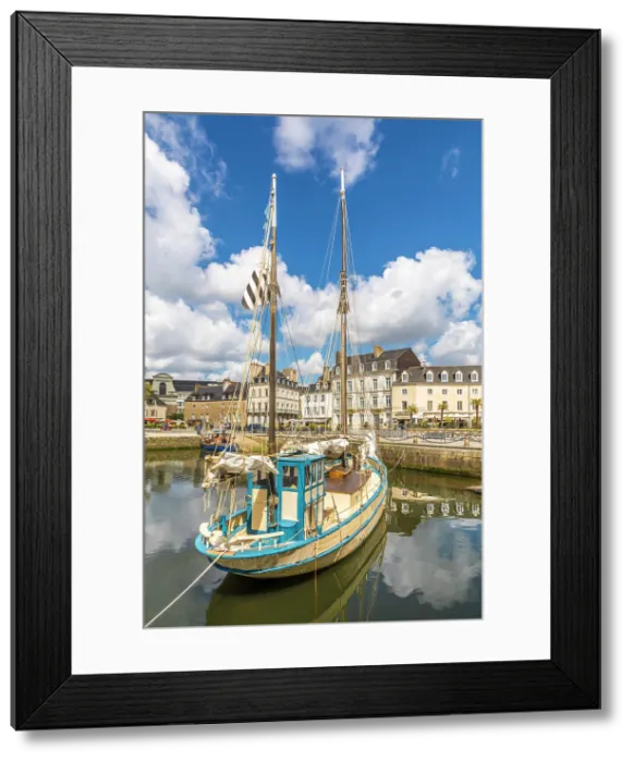 Framed Print : Historic fishing boat in the old port of Vannes, Morbihan, Brittany, France Framed Print : Historic fishing boat in the old port of Vannes, Morbihan, Brittany, France