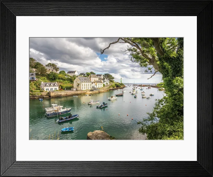 Framed Print : The harbor bay of Doelan, Clohars-Carnoet, Finistere, Brittany, France Framed Print : The harbor bay of Doelan, Clohars-Carnoet, Finistere, Brittany, France