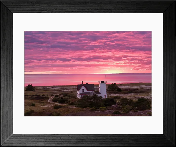 Framed Print : Sunset over Stage Harbor Lighthouse, Cape Cod, Chatham, Massachusetts, USA Framed Print : Sunset over Stage Harbor Lighthouse, Cape Cod, Chatham, Massachusetts, USA