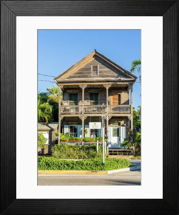 Framed Print : Wooden facade, Key West, Florida Keys, Florida, USA Framed Print : Wooden facade, Key West, Florida Keys, Florida, USA