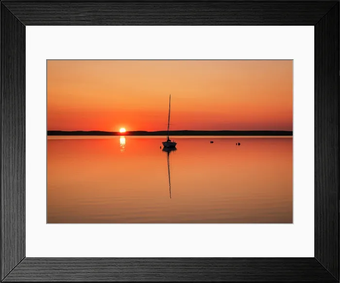 Framed Print : Sailboat at sunrise on Cape Cod, Orleans, Massachusetts, USA Framed Print : Sailboat at sunrise on Cape Cod, Orleans, Massachusetts, USA