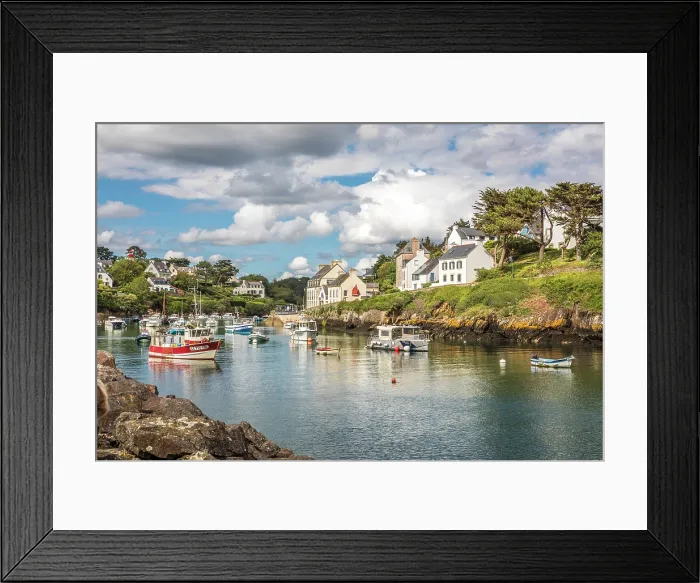 Framed Print : The harbor bay of Doelan, Clohars-Carnoet, Finistere, Brittany, France Framed Print : The harbor bay of Doelan, Clohars-Carnoet, Finistere, Brittany, France
