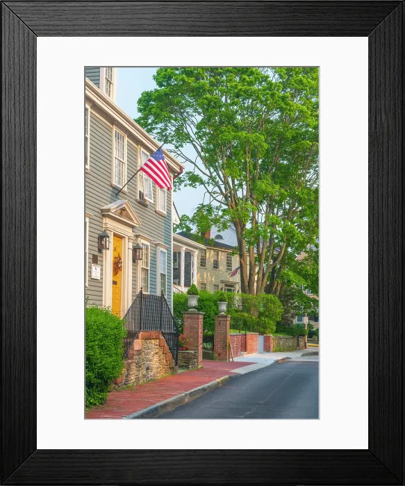 Framed Print : USA, Rhode Island, Newport, Division Street, Christopher Ellery House Framed Print : USA, Rhode Island, Newport, Division Street, Christopher Ellery House