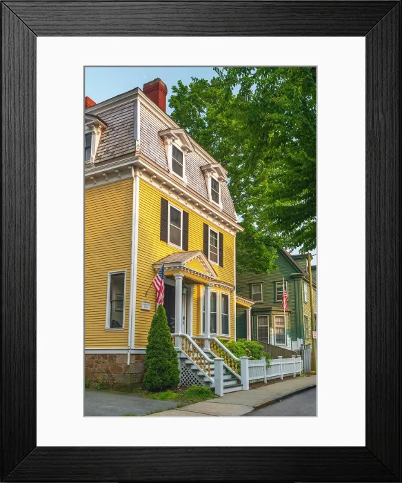 Framed Print : USA, Rhode Island, Newport, Clarke Street Framed Print : USA, Rhode Island, Newport, Clarke Street