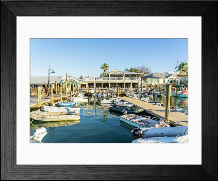 Framed Print : Key West Historic Seaport, Key West, Florida Keys, Florida, USA