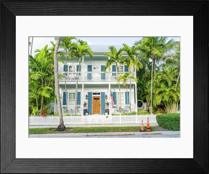 Framed Print : A home in the Truman Annex, Old Town, Key West, Florida, USA Framed Print : A home in the Truman Annex, Old Town, Key West, Florida, USA