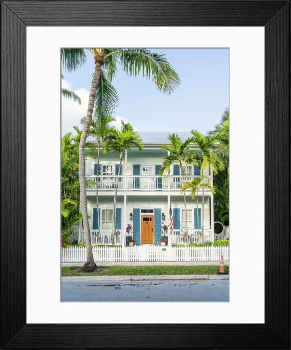 Framed Print : A home in the Truman Annex, Old Town, Key West, Florida, USA Framed Print : A home in the Truman Annex, Old Town, Key West, Florida, USA