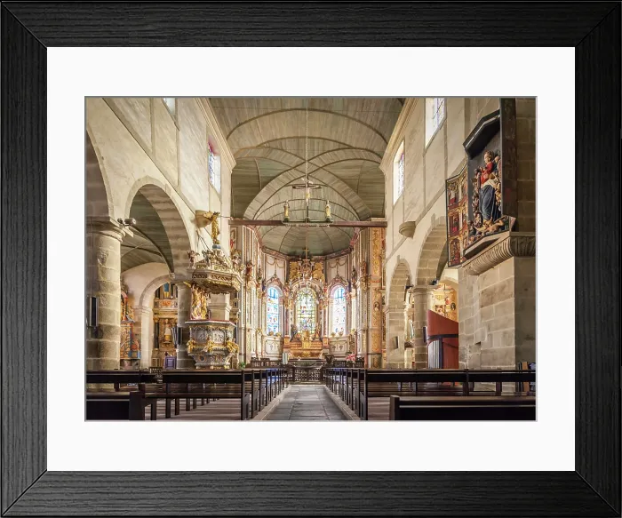 Framed Print : Interior and altar of the church of Saint-Thegonnec, Finistere, Brittany, France Framed Print : Interior and altar of the church of Saint-Thegonnec, Finistere, Brittany, France