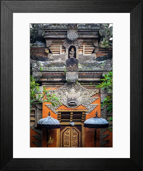 Framed Print : Paduraksa (kori) gateway, Pura Taman Kemuda Saraswati (Water Palace), Ubud, Bali, Indonesia Framed Print : Paduraksa (kori) gateway, Pura Taman Kemuda Saraswati (Water Palace), Ubud, Bali, Indonesia