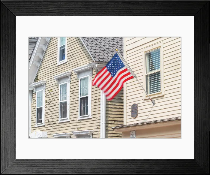 Framed Print : USA, Rhode Island, Newport, Spring Street Framed Print : USA, Rhode Island, Newport, Spring Street
