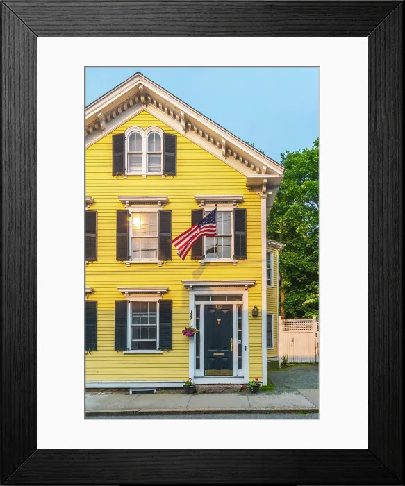 Framed Print : USA, Rhode Island, Newport, Spring Street Framed Print : USA, Rhode Island, Newport, Spring Street