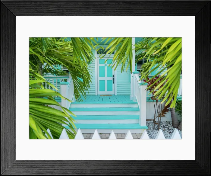 Framed Print : Facade, Key West, Florida, USA Framed Print : Facade, Key West, Florida, USA