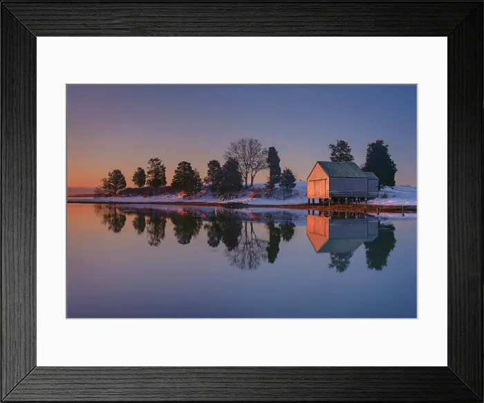 Framed Print : Winter sunrise from Salt Pond on Cape Cod, Eastham, Massachusetts, USA Framed Print : Winter sunrise from Salt Pond on Cape Cod, Eastham, Massachusetts, USA