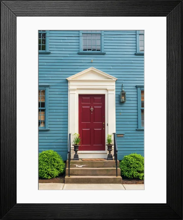 Framed Print : USA, Rhode Island, Newport, Elm Street, Sherburne-Nichols House Framed Print : USA, Rhode Island, Newport, Elm Street, Sherburne-Nichols House