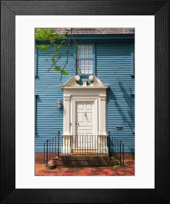 Framed Print : USA, Rhode Island, Newport, Pelham Street, Langley King House Framed Print : USA, Rhode Island, Newport, Pelham Street, Langley King House