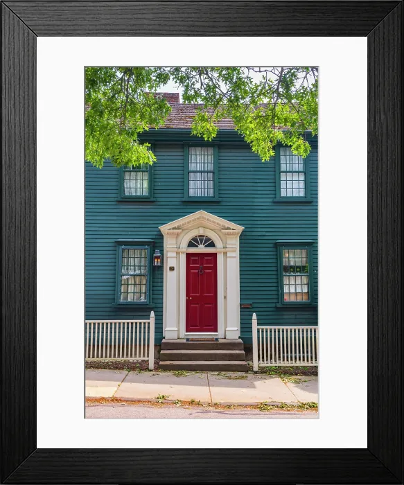 Framed Print : USA, Rhode Island, Newport, Mill Street, Alexander Jack Jr. House