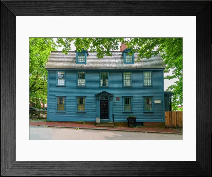 Framed Print : USA, Rhode Island, Newport, Mary Street, Christopher Fowler House Framed Print : USA, Rhode Island, Newport, Mary Street, Christopher Fowler House