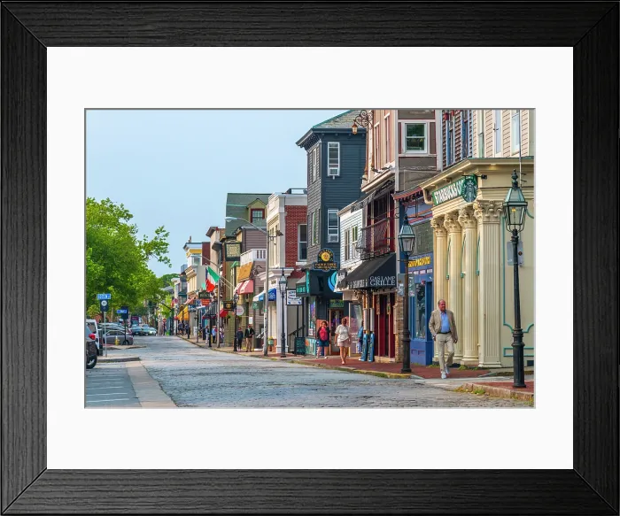 Framed Print : USA, Rhode Island, Newport, Thames Street Framed Print : USA, Rhode Island, Newport, Thames Street