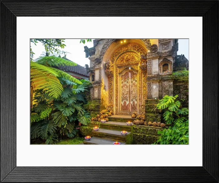 Framed Print : Paduraksa (kori) gateway, Ubud, Bali, Indonesia Framed Print : Paduraksa (kori) gateway, Ubud, Bali, Indonesia