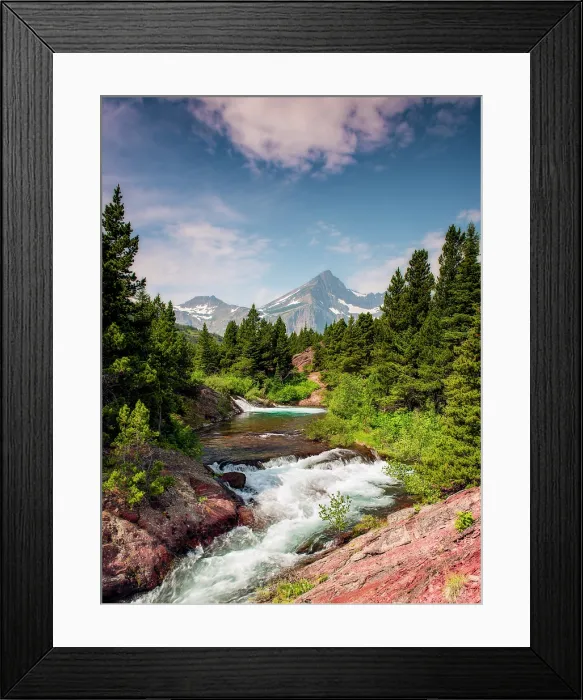 Framed Print : Switfcurrent Creek, Glacier National Park, Montana, USA Framed Print : Switfcurrent Creek, Glacier National Park, Montana, USA