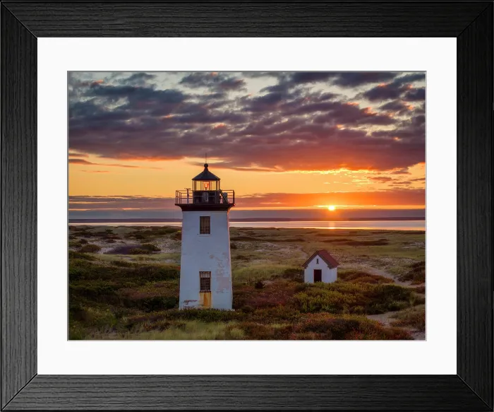 Framed Print : Sunrise from Wood End Lighthouse, Cape Cod, Provincetown, Massachusetts, USA Framed Print : Sunrise from Wood End Lighthouse, Cape Cod, Provincetown, Massachusetts, USA