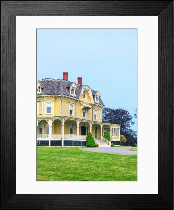 Framed Print : USA, Rhode Island, Newport, Fort Adams State Park, Eisenhower House Framed Print : USA, Rhode Island, Newport, Fort Adams State Park, Eisenhower House