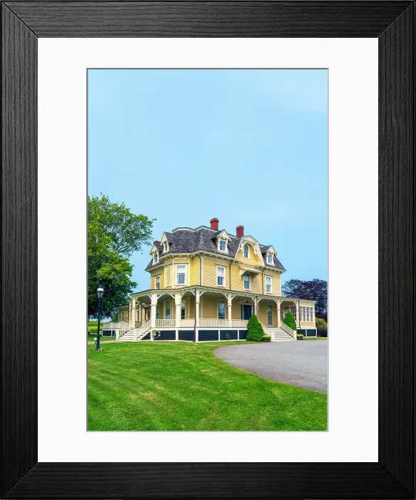 Framed Print : USA, Rhode Island, Newport, Fort Adams State Park, Eisenhower House Framed Print : USA, Rhode Island, Newport, Fort Adams State Park, Eisenhower House