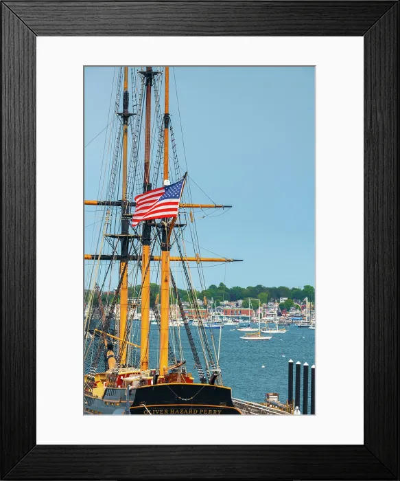 Framed Print : USA, Rhode Island, Newport, Fort Adams State Park, Oliver Hazard Perry sailing school ship Framed Print : USA, Rhode Island, Newport, Fort Adams State Park, Oliver Hazard Perry sailing school ship