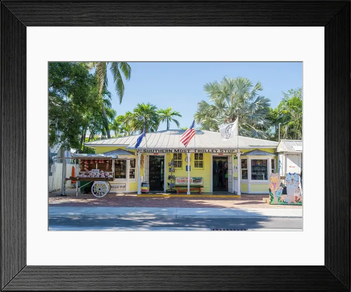 Framed Print : Store front, Key West, Florida, USA