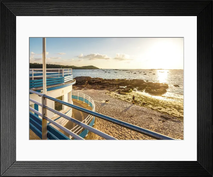 Framed Print : Sunset at Plage de Tresmeur beach, Trebeurden, Cotes-d'Armor, Brittany, France Framed Print : Sunset at Plage de Tresmeur beach, Trebeurden, Cotes-d'Armor, Brittany, France