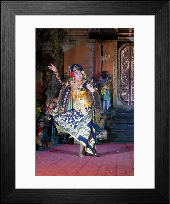 Framed Print : Legong (traditional Balinese dance) performance at Ubud Palace, Bali, Indonesia