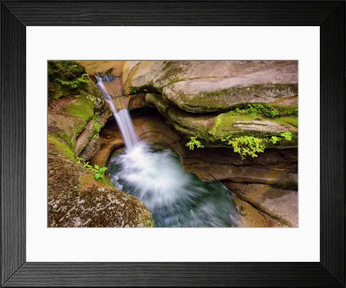 Framed Print : Punchbowl at Sabbaday Falls, White Mountain National Forest, New Hampshire, USA Framed Print : Punchbowl at Sabbaday Falls, White Mountain National Forest, New Hampshire, USA