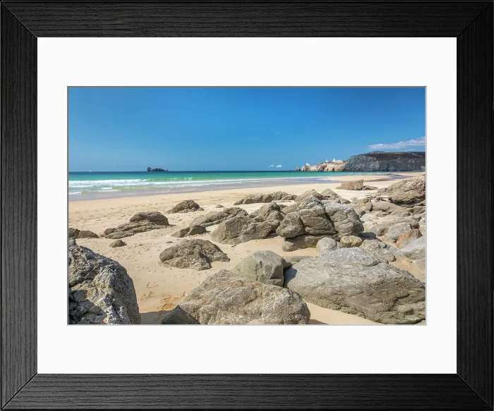 Framed Print : Plage de Pen Hat beach, Camaret-sur-Mer, Finistere, Brittany, France Framed Print : Plage de Pen Hat beach, Camaret-sur-Mer, Finistere, Brittany, France