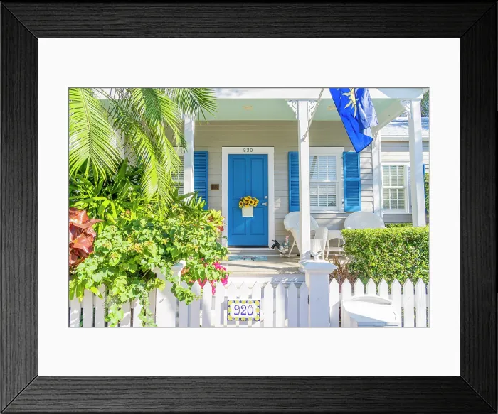Framed Print : Facade, Key West, Florida, USA Framed Print : Facade, Key West, Florida, USA