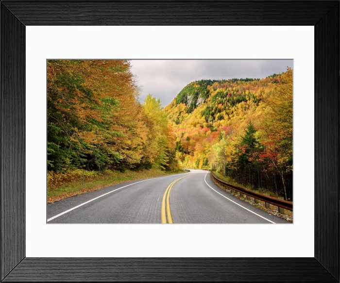 Framed Print : Road through Kinsman Notch in autumn, White Mountain National Forest, Woodstock, New Hampshire, USA Framed Print : Road through Kinsman Notch in autumn, White Mountain National Forest, Woodstock, New Hampshire, USA