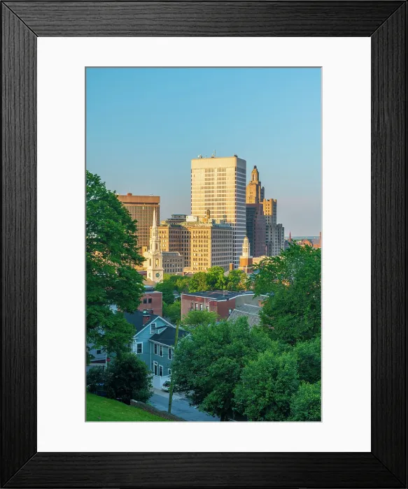 Framed Print : USA, Rhode Island, Providence, Downtown skyline Framed Print : USA, Rhode Island, Providence, Downtown skyline