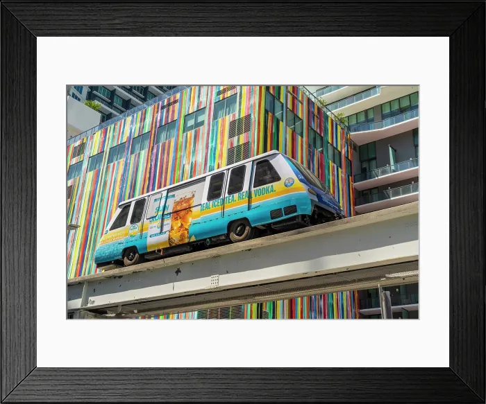 Framed Print : Miami Metromover, Brickell, Miami, Florida, USA Framed Print : Miami Metromover, Brickell, Miami, Florida, USA