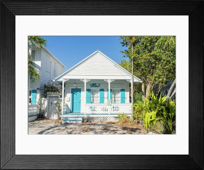 Framed Print : Facade, Key West, Florida, USA Framed Print : Facade, Key West, Florida, USA