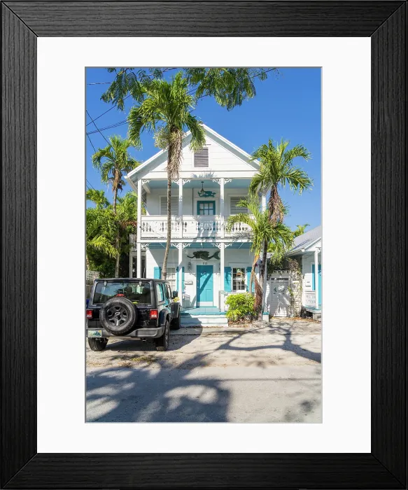 Framed Print : Facade, Key West, Florida, USA Framed Print : Facade, Key West, Florida, USA