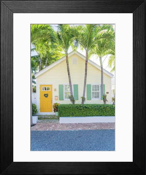 Framed Print : Facade, Key West, Florida, USA Framed Print : Facade, Key West, Florida, USA