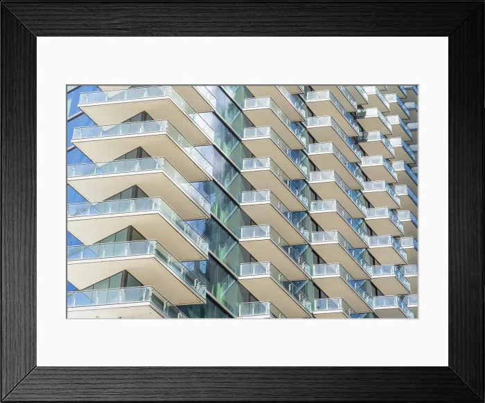 Framed Print : Buidling facade, Downtown Miami, Miami, Florida, USA Framed Print : Buidling facade, Downtown Miami, Miami, Florida, USA