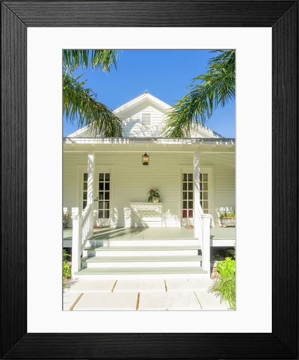 Framed Print : Facade, Key West, Florida, USA Framed Print : Facade, Key West, Florida, USA