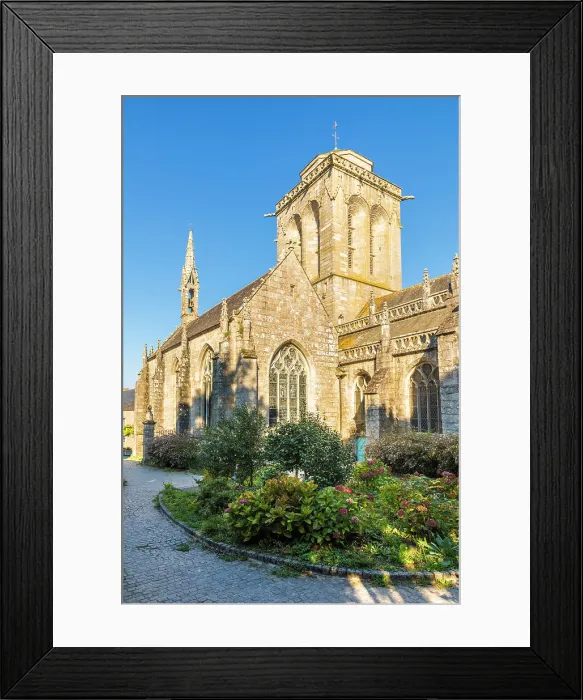 Framed Print : Saint-Ronan Church in the old town of Locronan, Finistere, Brittany, France Framed Print : Saint-Ronan Church in the old town of Locronan, Finistere, Brittany, France