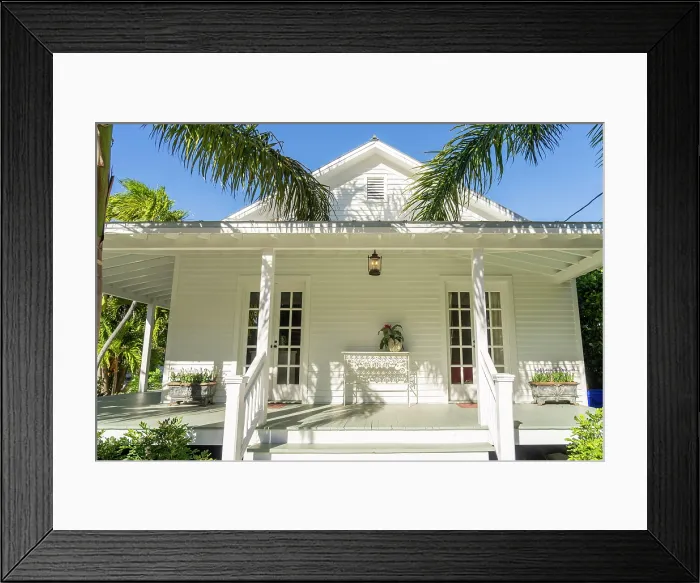 Framed Print : Facade, Key West, Florida, USA Framed Print : Facade, Key West, Florida, USA