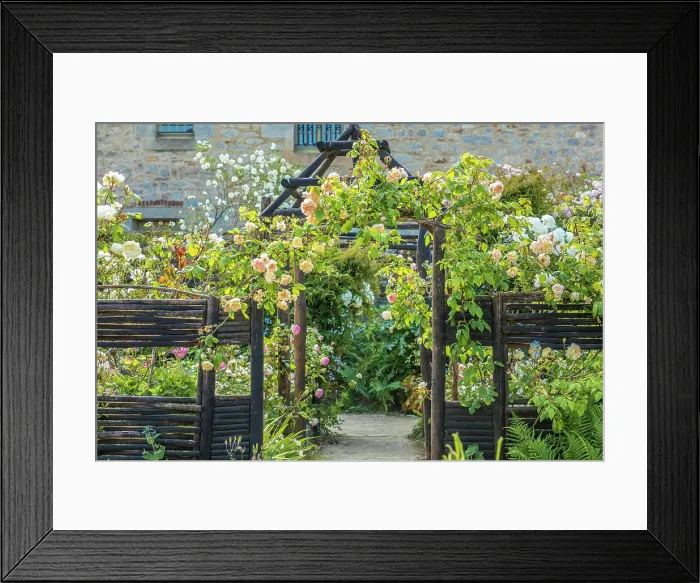 Framed Print : Le Jardin du Prieure Locmaria, Quimper, Finistere, Brittany, France Framed Print : Le Jardin du Prieure Locmaria, Quimper, Finistere, Brittany, France