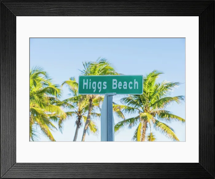 Framed Print : Higgs Beach, Key West, Florida, USA Framed Print : Higgs Beach, Key West, Florida, USA