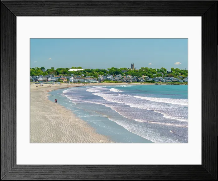 Framed Print : USA, Rhode Island, Newport, Easton Bay, Easton's Beach